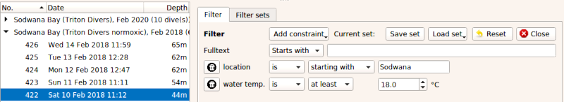 FIGURE: Filter:  Stage 2 Filter set construction